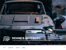 Tablet Screenshot of keanesautobody.com